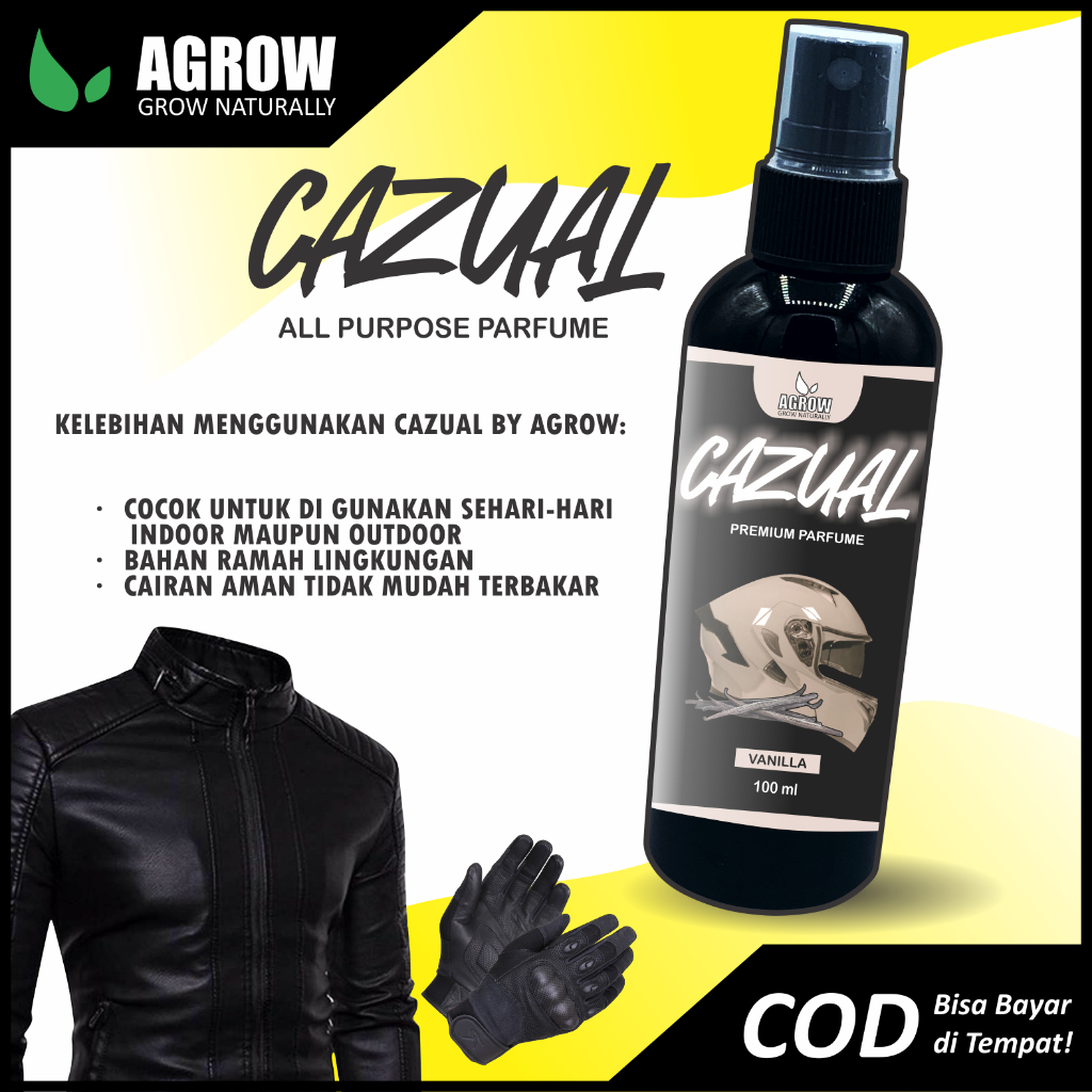 CAZUAL Parfum Aroma Vanilla Helm Sepatu Penghilang Bau Anti Bakteri Pengharum Tas Pewangi Jaket By Agrow