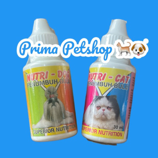 NUTRI CAT dan NUTRI DOG OBAT PENUMBUH BULU KUCING DAN BULU ANJING