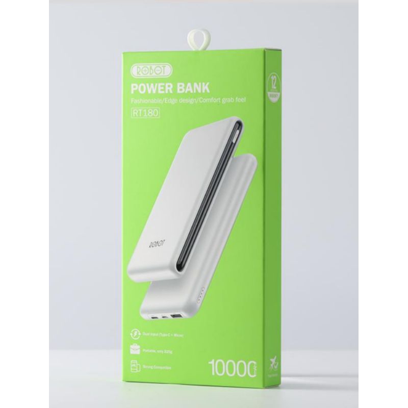 Powerbank Robot 10.000 Mah RT180 Micro &amp; Type C