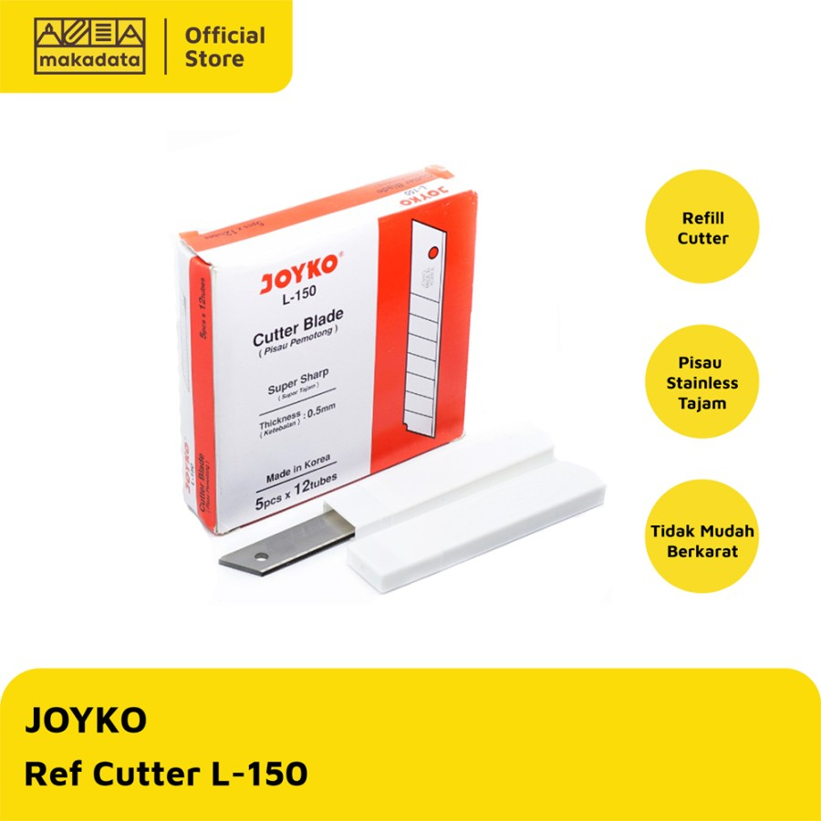 

REFFIL REFILL ISI CUTTER BESAR JOYKO L-150 (1PCS) MURAH