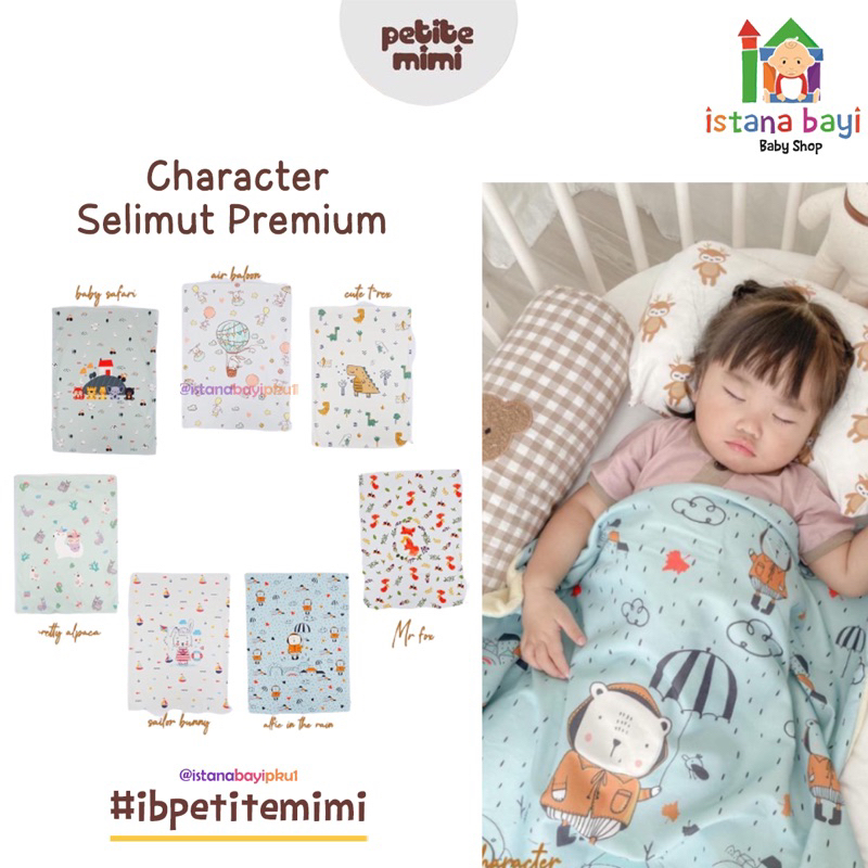 Petite Mimi Premium Hooded Blanket /Selimut bayi Topi/Baby Blanket