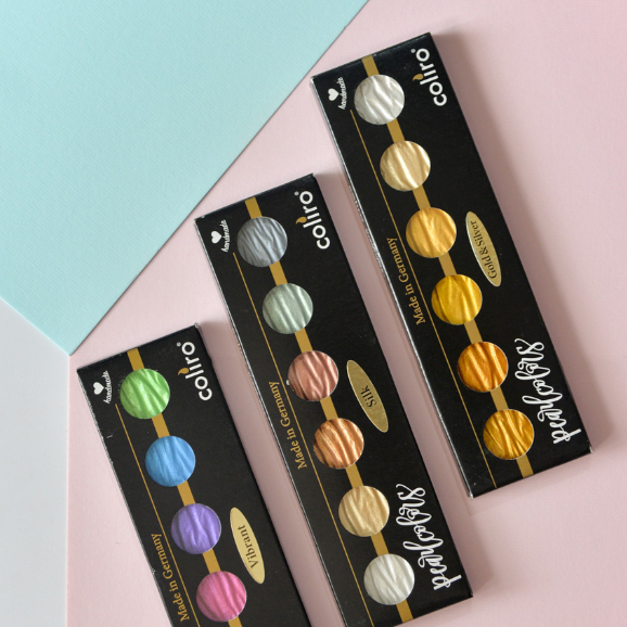 Coliro Artist Mica Pearl Watercolor Paint M770 Candy (6 Color Set)