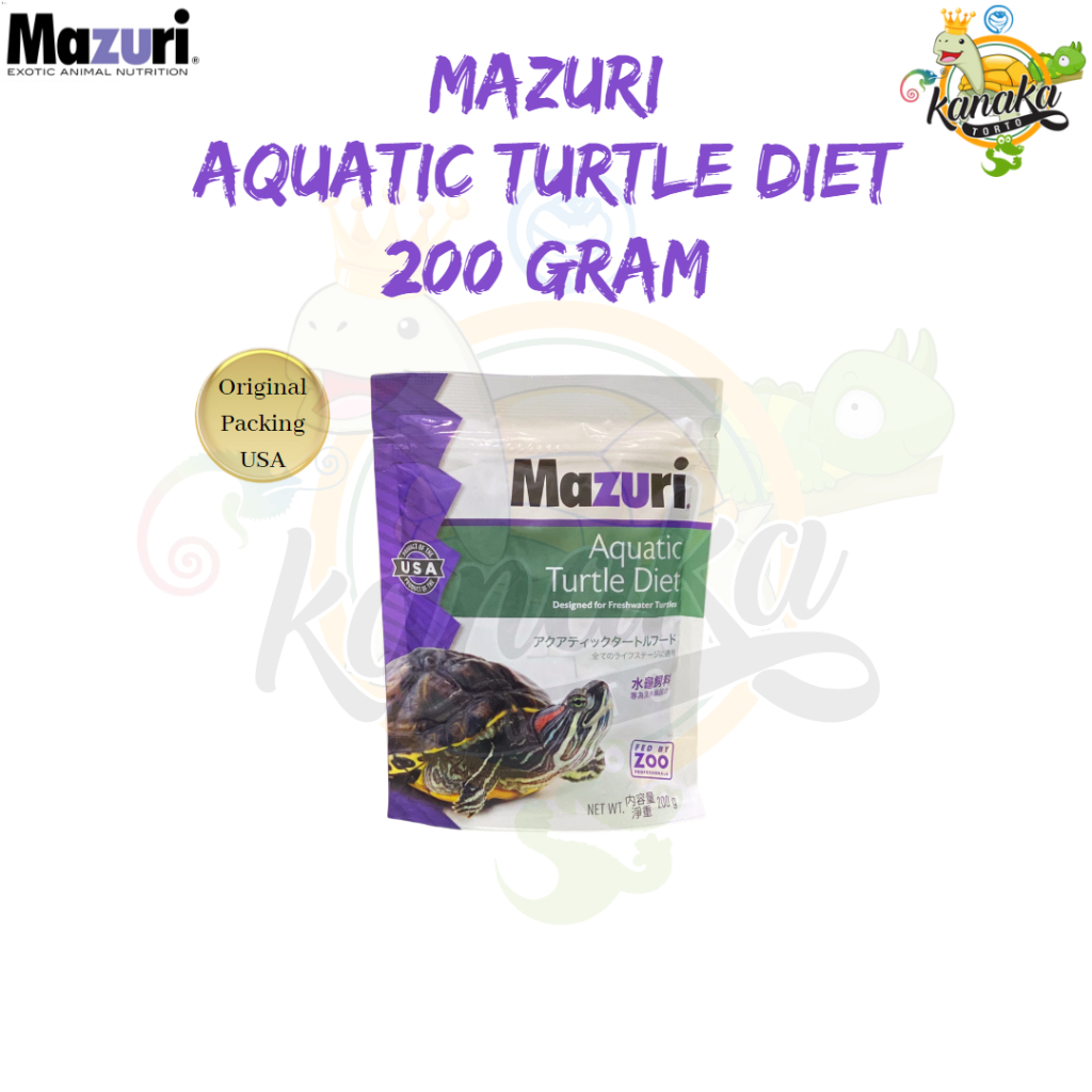 MAZURI Aquatic Turtle 200 Gram Original Packing Pelet Kura Air RES Hamiltoni Brazil