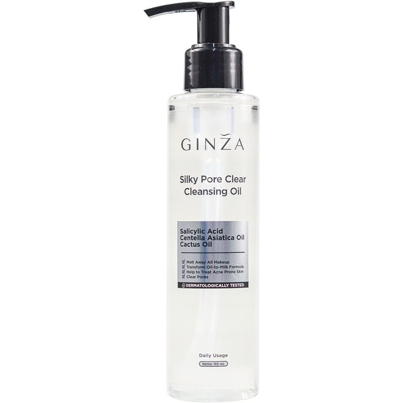 GINZA SILKY PORE CLEAR CLEANSING OIL 155ML / GINZA CLEANSING OIL MURAN