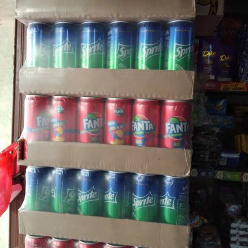 

1ds MINUMAN KALENG SPRITE/FANTA 250ml isi 24klg