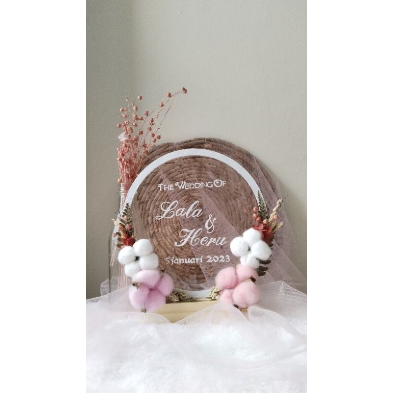 Acrylic Ring Flower/acrylic gift/kado/MAHAR