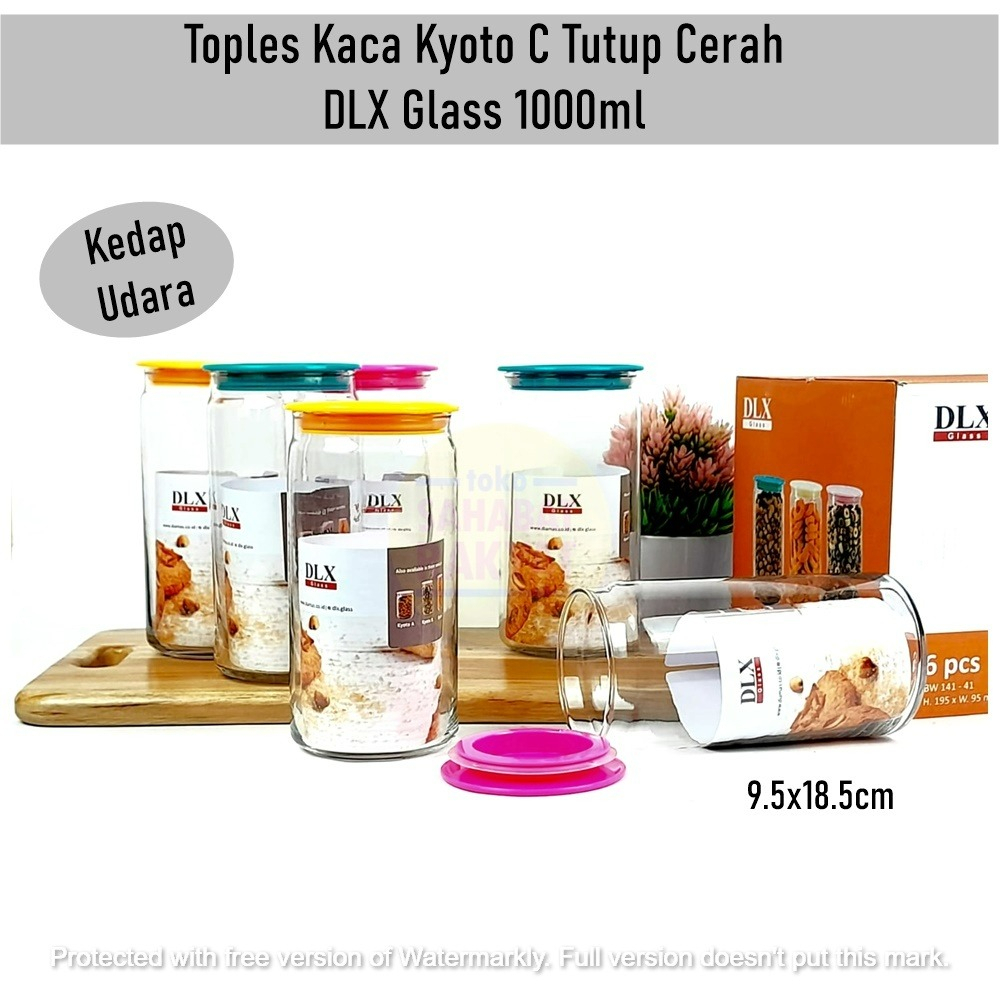 [Set 6pcs] Toples Kaca DLX Glass Kyoto C 1175ml