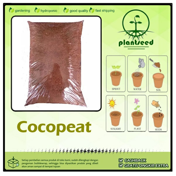 Media Tanam Cocopeat / Cocopeat Halus / Kokopit Serabut Kelapa Halus