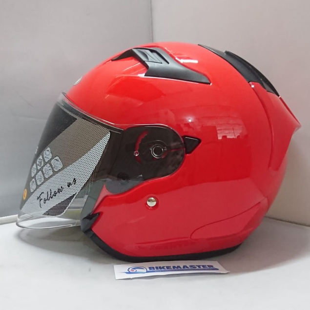 New Helm Zeus ZS-627 Red Half Face