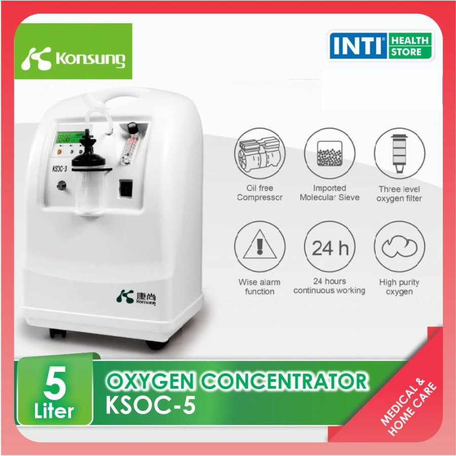 AVNER | Oxygen Concentrator 5 Liter KSOC-5 | Tabung Oksigen Elektrik