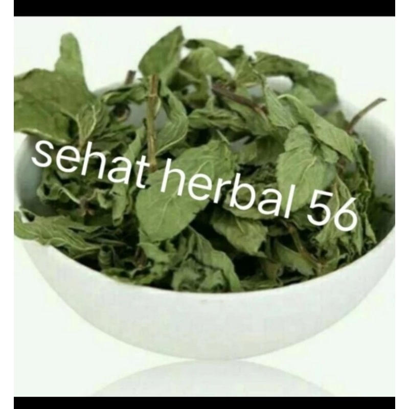 Grade A, Full Daun] Bo He / Daun Mint Kering 1kg / Menthol