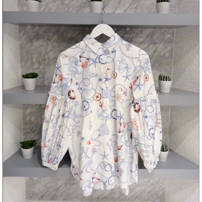 Preloved - Nautical Shirt (Benang Jarum)