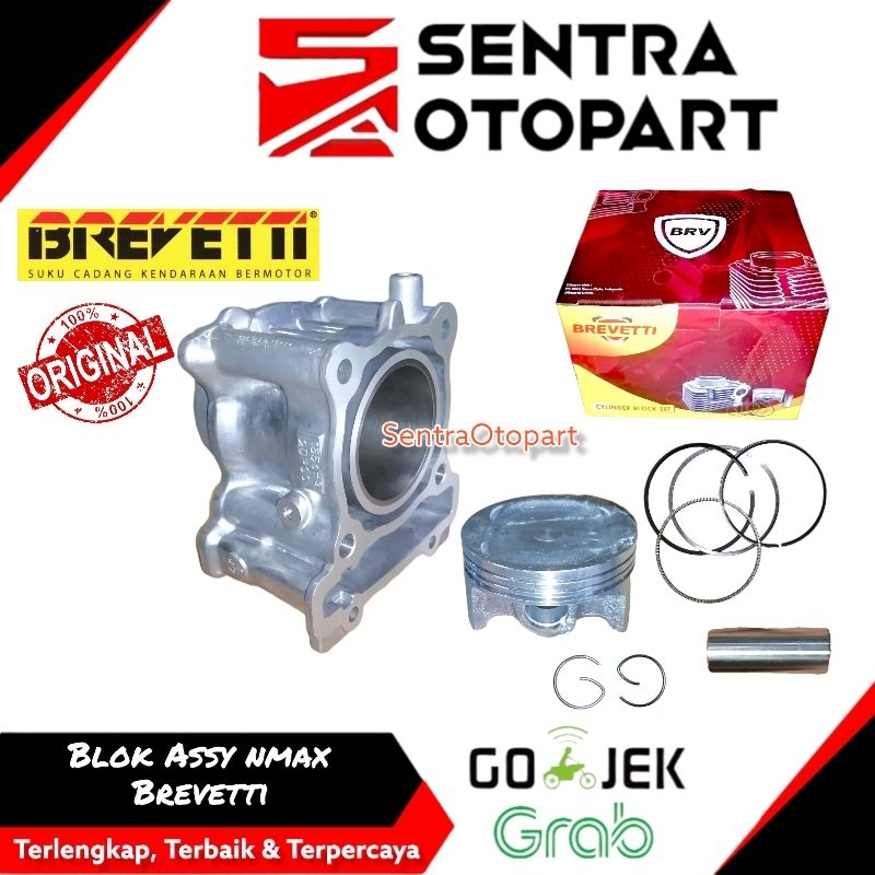 Blok seher cylinder bawah nmax aerox 155 brevetti