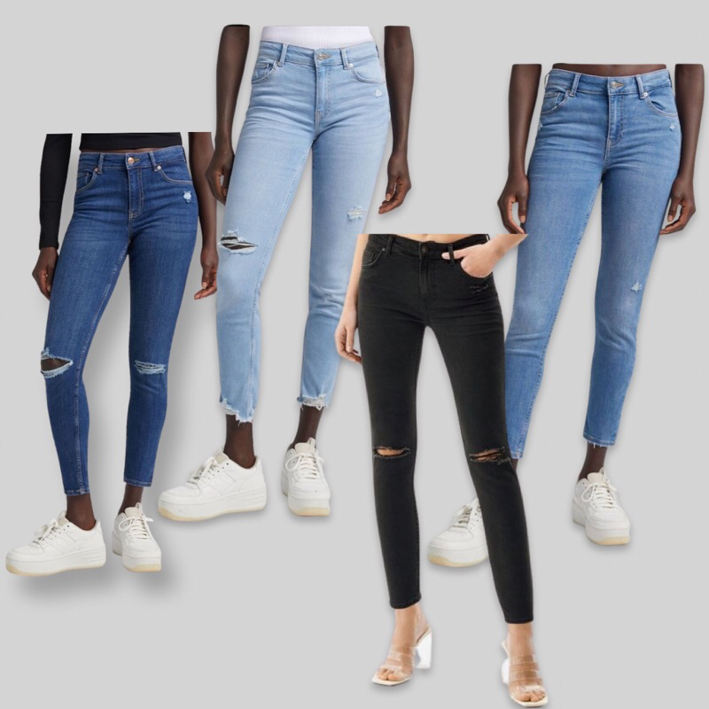 Celana Jeans Wanita Dewasa Bershka