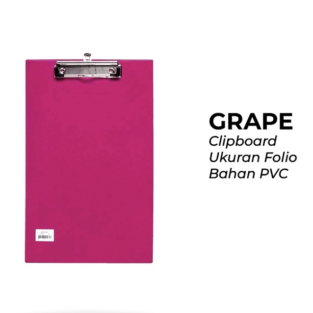 

Bantex Clipboard Papan Jalan Folio F4 Melon Pink