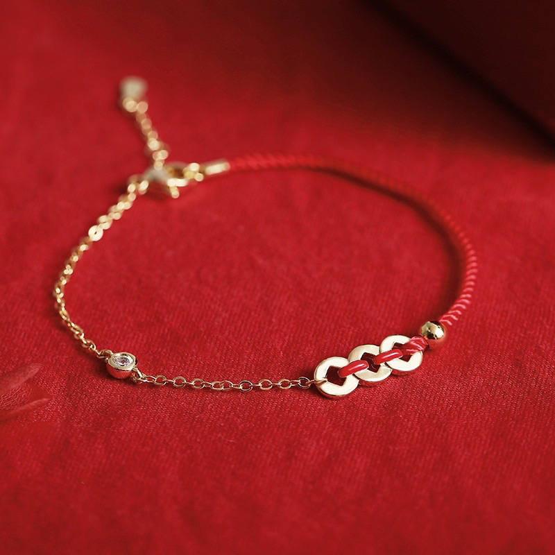 Gelang Tali Warna Merah China han fu