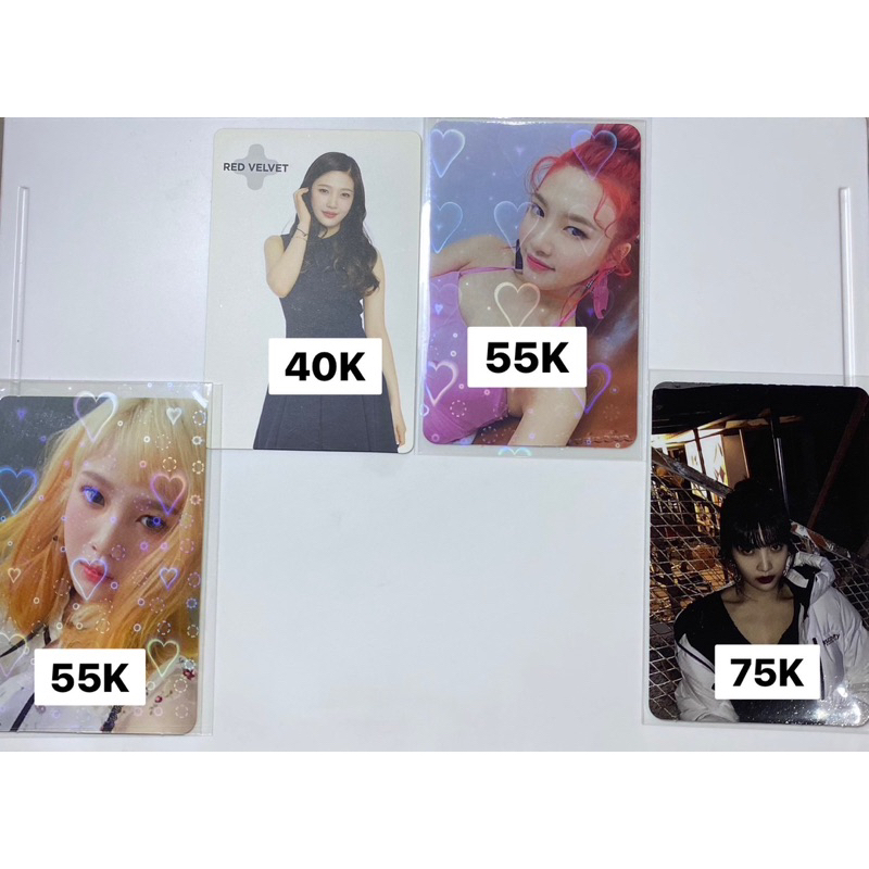 RED VELVET IRENE SEULGI WENDY JOY YERI PHOTOCARD FINALE
