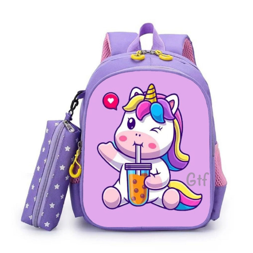 Gtf - Terbaru Tas Ransel Anak Lagi Hits Tas Ransel Sekolah Anak Perempuan Motif Unicorn Populer 2023 / Tas Anak Serba Guna Lucu Cocok Untuk Anak Perempuan Kekinian Best Seller Stylish