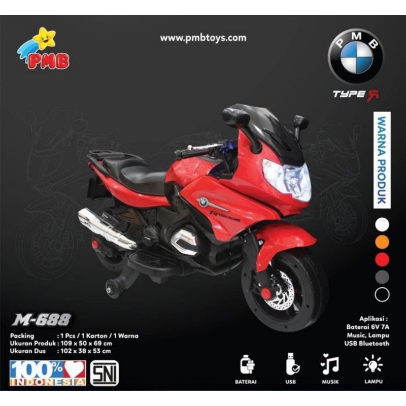 Mainan Anak Motor Aki Ninja PMB M-688