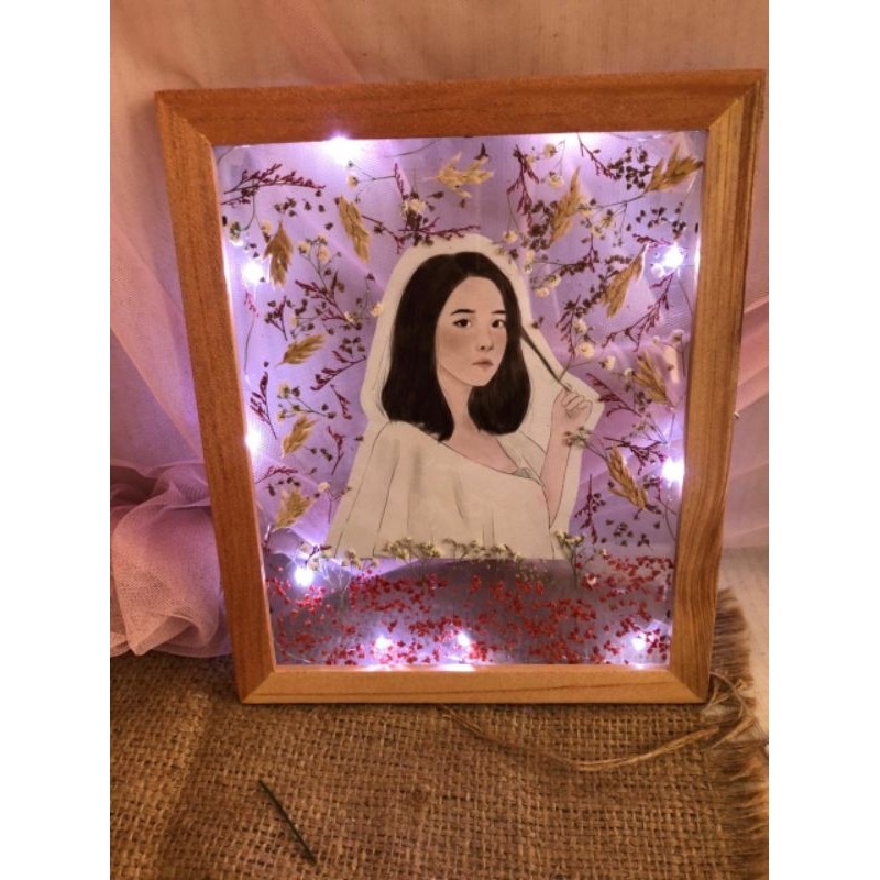 FLOWER FRAME 3D LAMPU