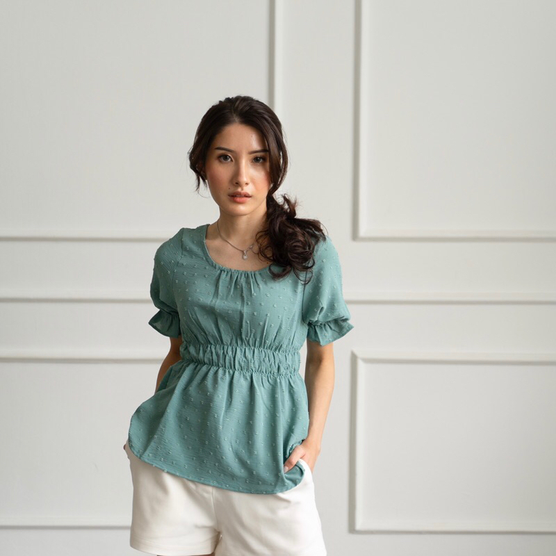 Avore - Ophelia Top in Tiffany Blue - Atasan Wanita