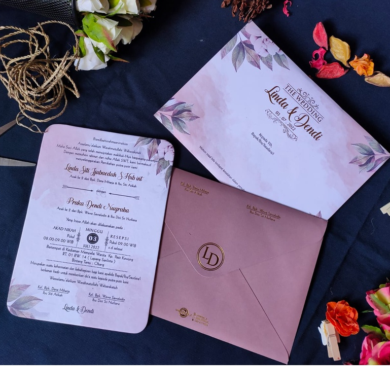 Undangan hard cover premium, Tulisan Gold mewah, Unik Undangan, Murah Undangan Kekinian Undangan Per