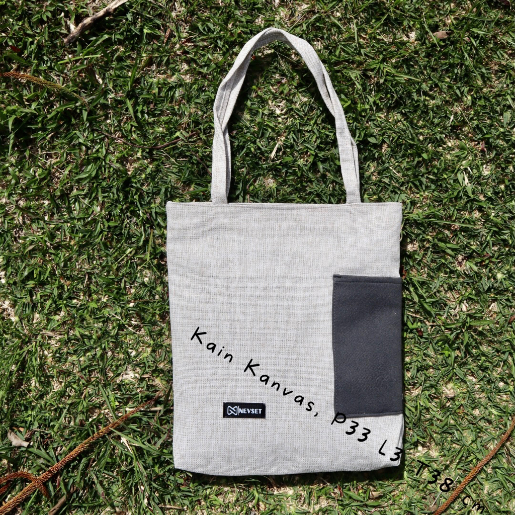 (BISA COD) Tas Tote Bag Totebag Polos MURAH BAHAN kanvas 30x40 cm bisa grosir ready 6 warna favorit