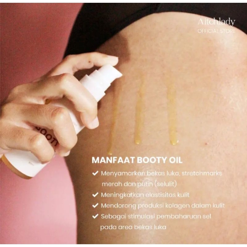ByuSa Aitchlady Stretch Away Oil Menghilangkan Bekas Luka Stretchmark Selulit Booty oil