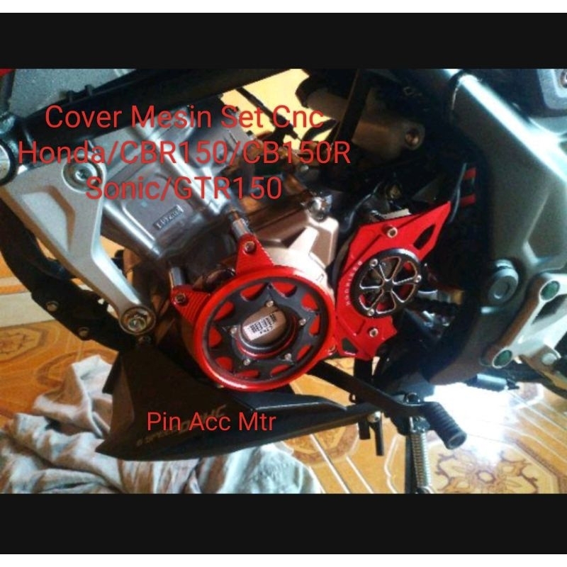 Cover Engine Censi Cover mesin Cnc Motor CB150R Old New CBR150R Old New Sonic Supra GTR Cover mesin Set +Cover Gear