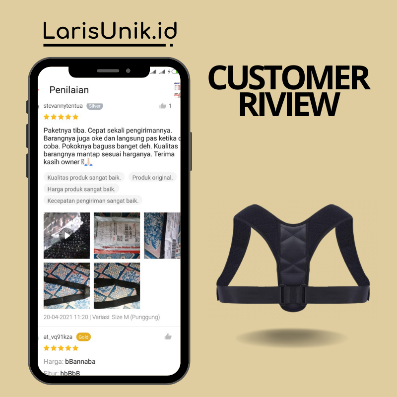 PENYANGGA PUNGGUNG POSTURE SUPPORT CORRECTOR ALAT TERAPI KORSET PUNGGUNG KORSET PRIA WANITA