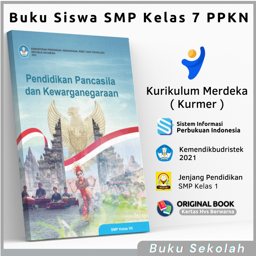 Buku Paket Siswa Pelajaran SMP Kelas 7 VII PPKN PKN Pendidikan Pancasila dan Kewarganegaraan Kurikul