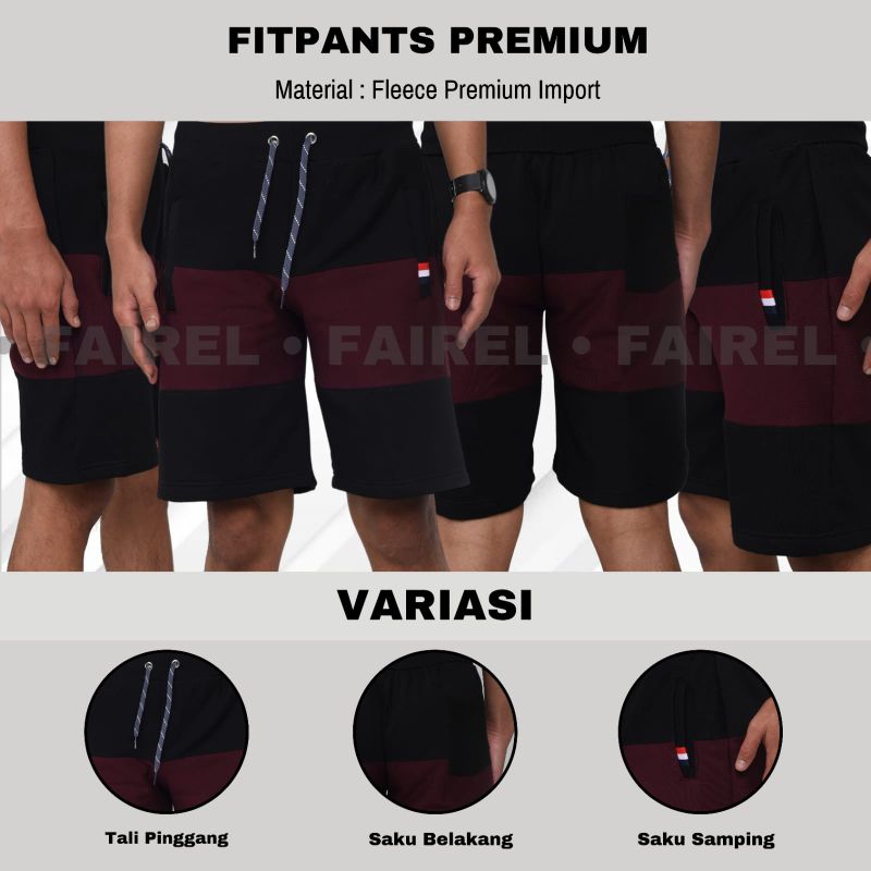 Paket 100rb Dapat 3 Celana Pendek Fitpants Cewek Cowok