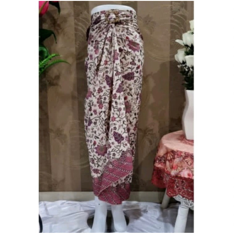 (50 Motif) Rok Lilit Batik Bawahan Kebaya Modern Rok Serut Batik Free Ring Kain Batik Floral Batik Couple Pasangan