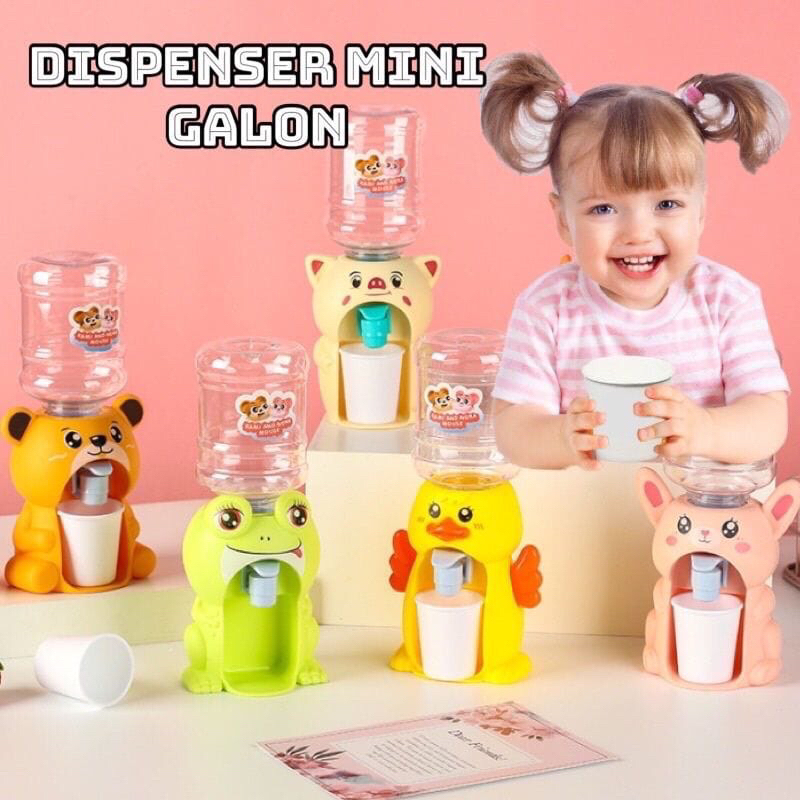 MAINAN DISPENSER MINI GALON KARAKTER MAINAN ANAK