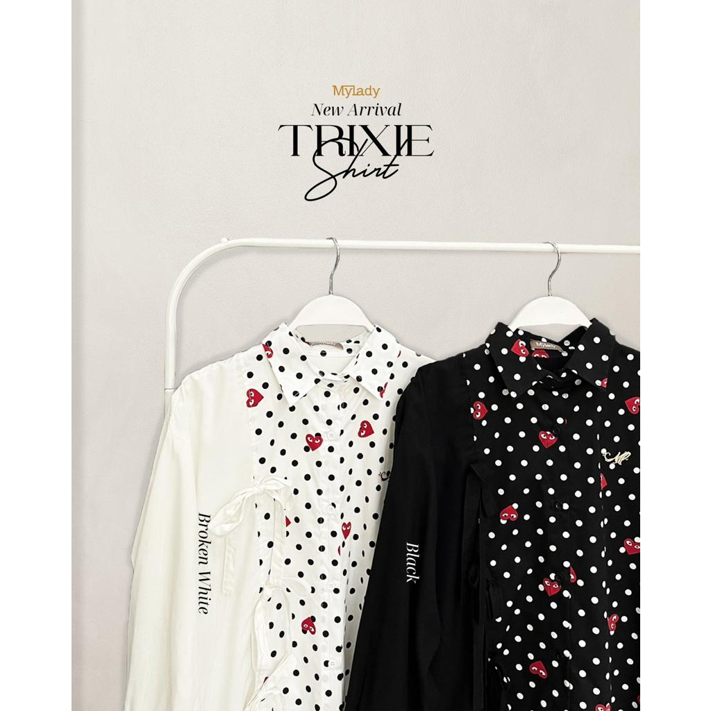 NEW TRIXIE SHIRT BY MY LADY/BAHAN COTTON/KEMEJA MYLADY /KEMEJA PREMIUM/KEMEJA MYLADY/BAJU WANITA MYL
