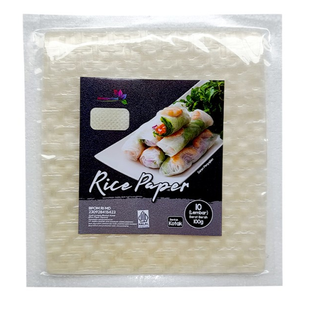 

JAVA Rice Paper KOTAK 100 gram / 10 lembar halal