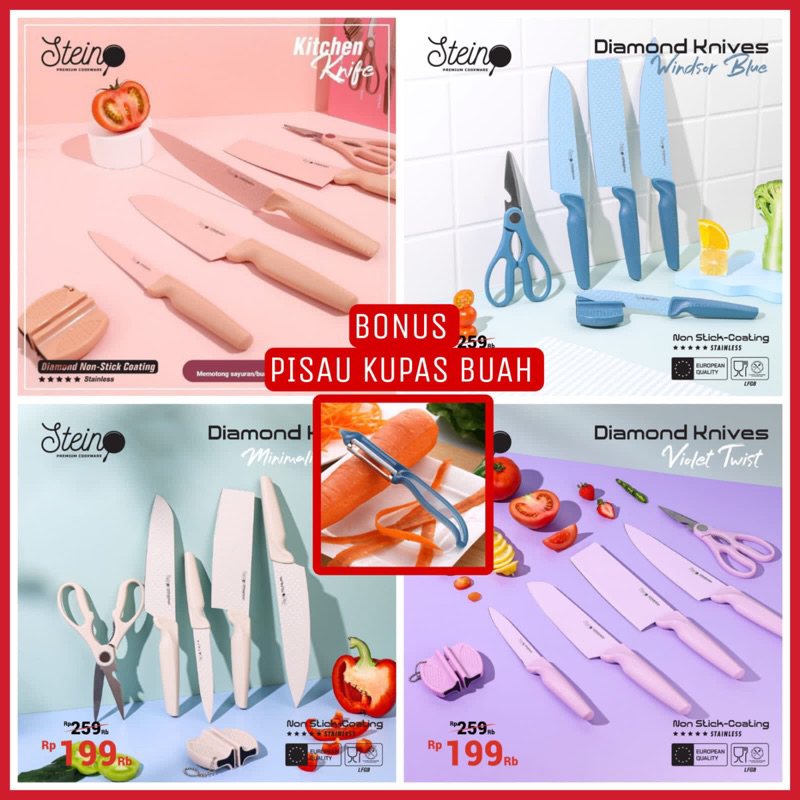 STEINCOOKWARE PISAU SET DIAMOND