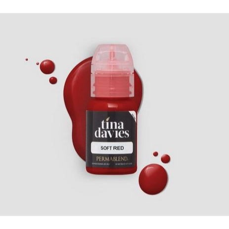 Tina Davies SOFT RED bibir pigment 15ml PERMA BLEND PERMABLEND