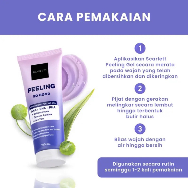 Scarlett Whitening Peeling So Good Scarlet Peeling Exfoliasi Wajah Untuk Melembabkan Mengangkat Sel Kulit Mati