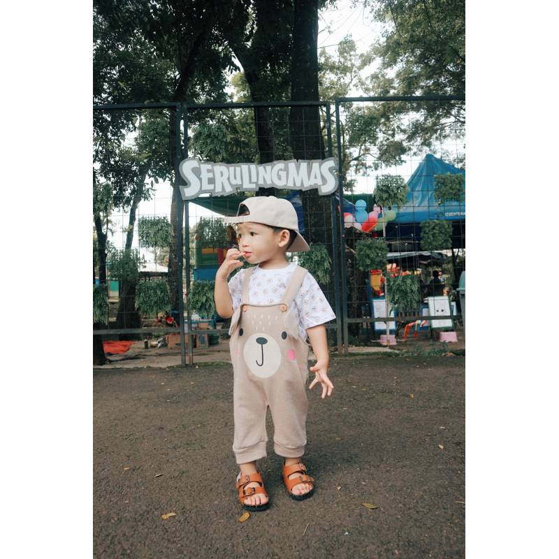 Overall baby perempuan fashion 1-2 tahun ANIMAL overall unisex baju kodok anak balita 1 2 tahun