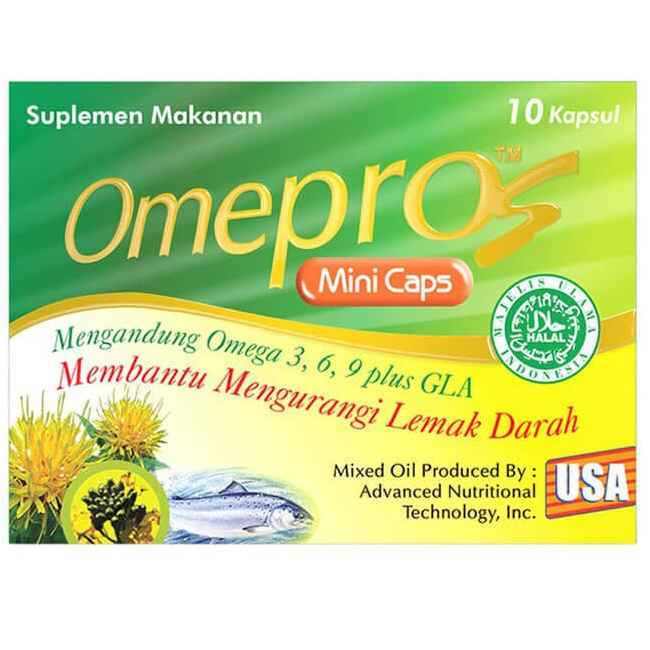 Omepros Isi 30 Softcapsul (Suplemen Untuk Kolesterol)