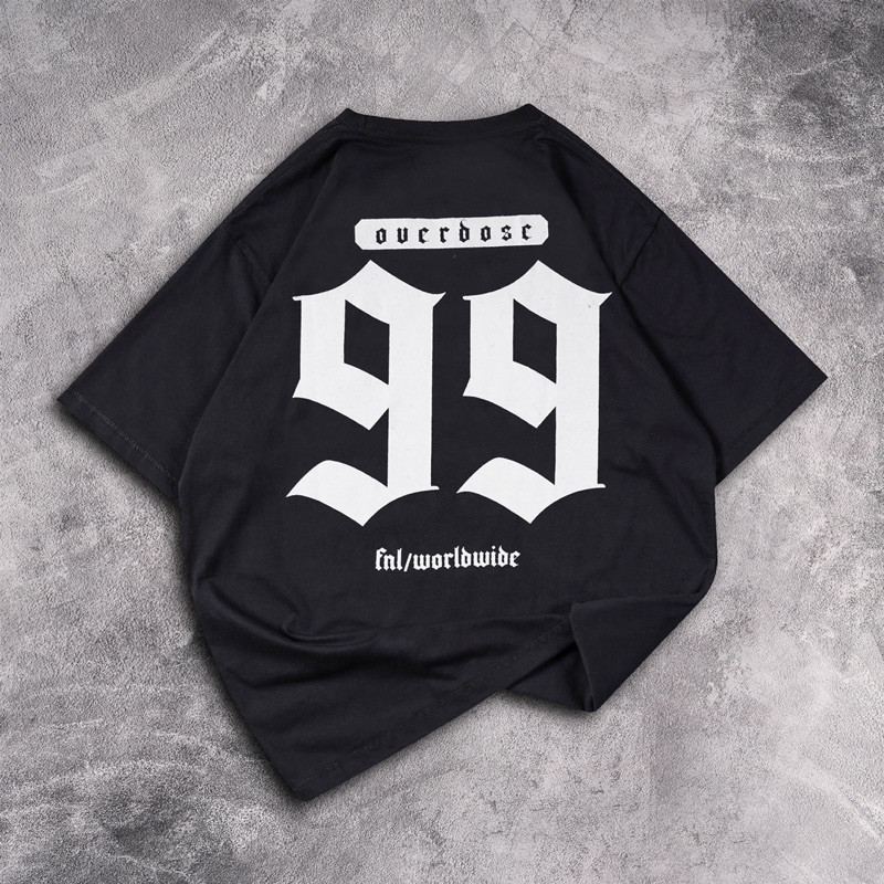 [N01115] T-Shirt Oversized Distro Motif OVERDOSE 99