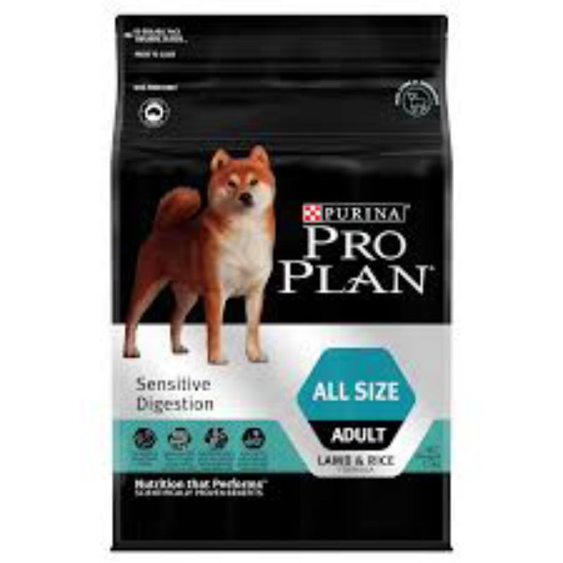 PRO PLAN Dog Adult Sensitive Digestion All Size Lamb 12kg- MAKANAN ANJING DEWASA