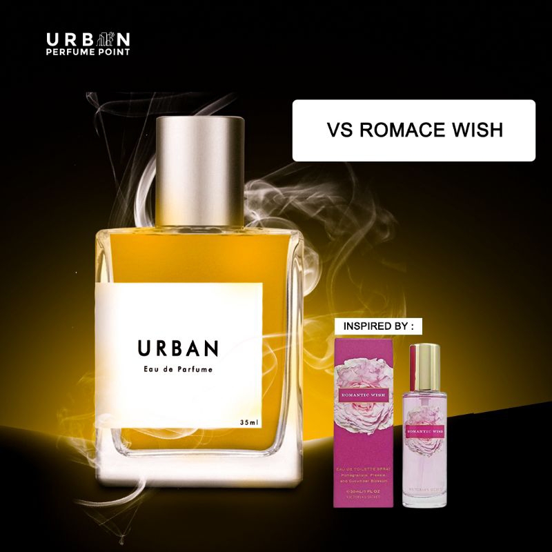 Urban Perfume Point VS Romace Wish -  Perfume Wanita Minyak Wangi Tahan Lama