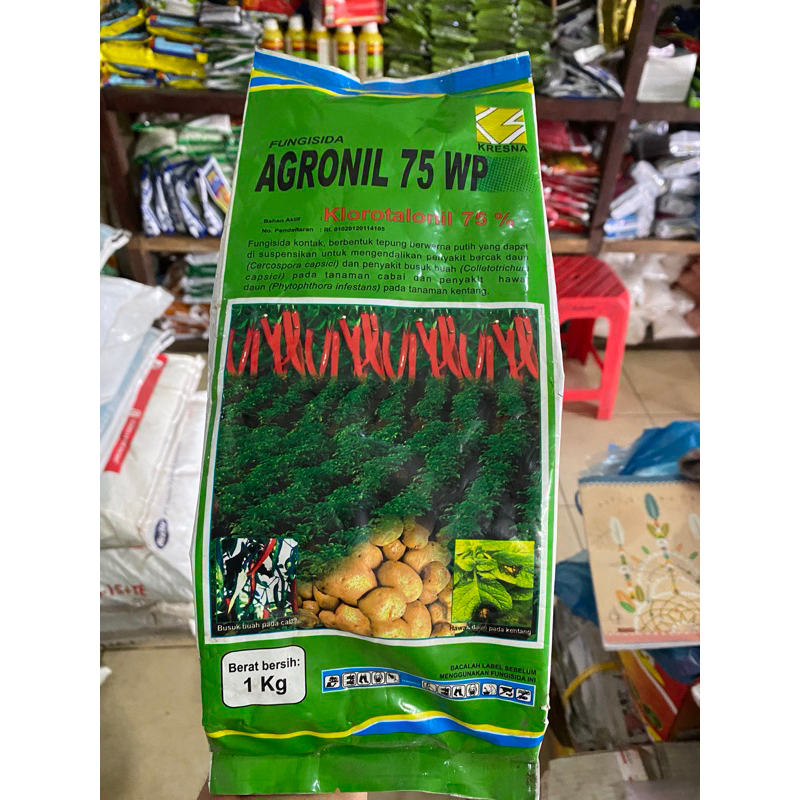 Fungisida klorotalonil agronil 75WP 1kg