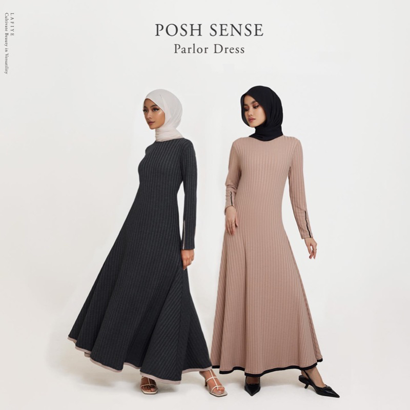 Parlor Dress by Lafiye in Fawn