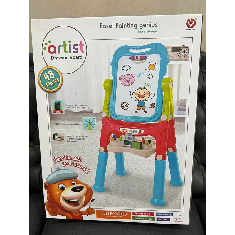

Mainan papan tulis artist Drawing board besar 48 psc