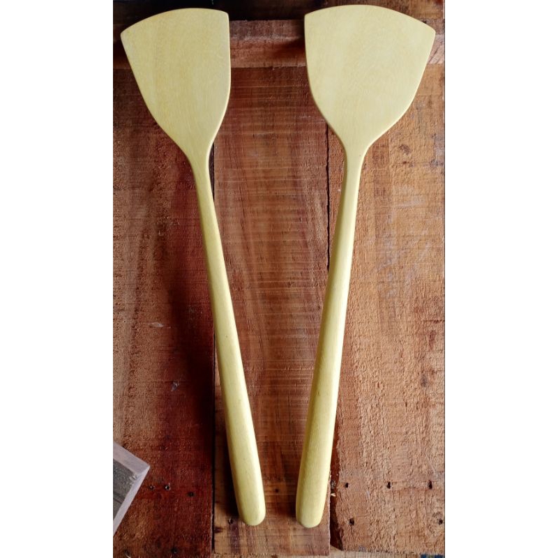CENTONG KAYU PANJANG BESAR | CENTONG SPATULA Handmade