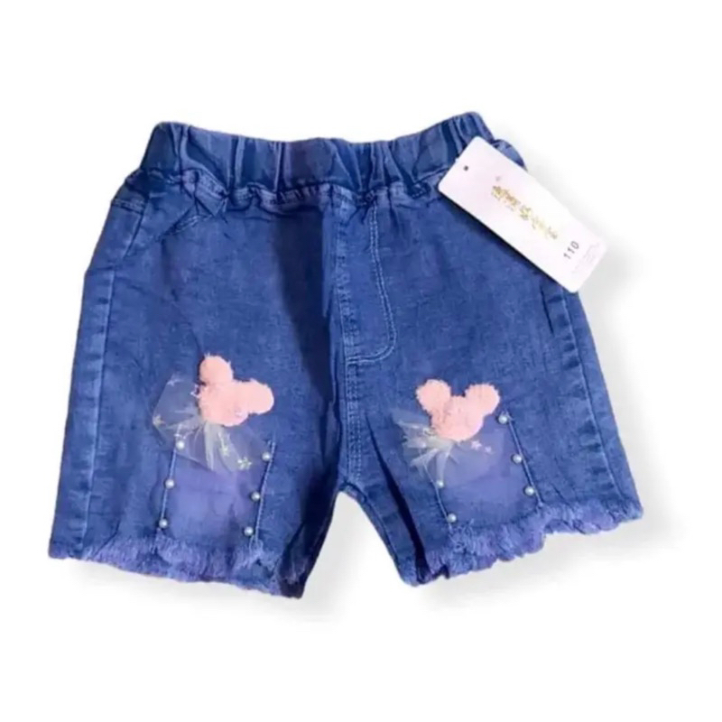 CELANA JEANS PENDEK HOTPENT IMPORT ANAK PEREMPUAN/ CELANA PENDEK ANAK CEWEK