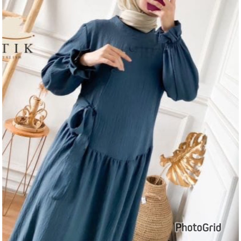 DRESS YURA CRINKLE AIRFLOW GAMIS